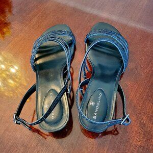 Bandolino Tillya Strappy Embellished Wedge Heel Sandals - Women's US 8